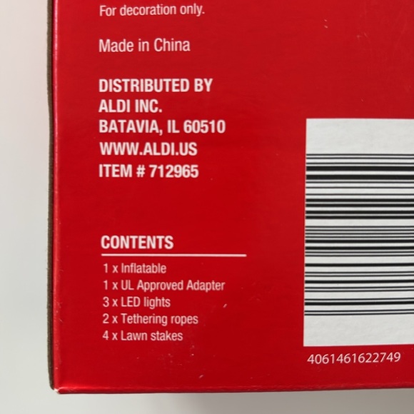 Merry Moments 4 ft inflatable Snowman new - Picture 5 of 5